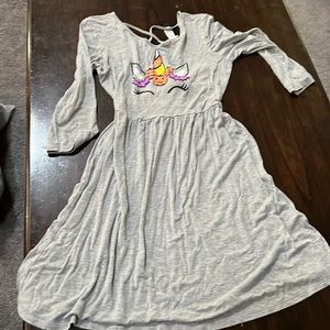 Justice gray Halloween design dress